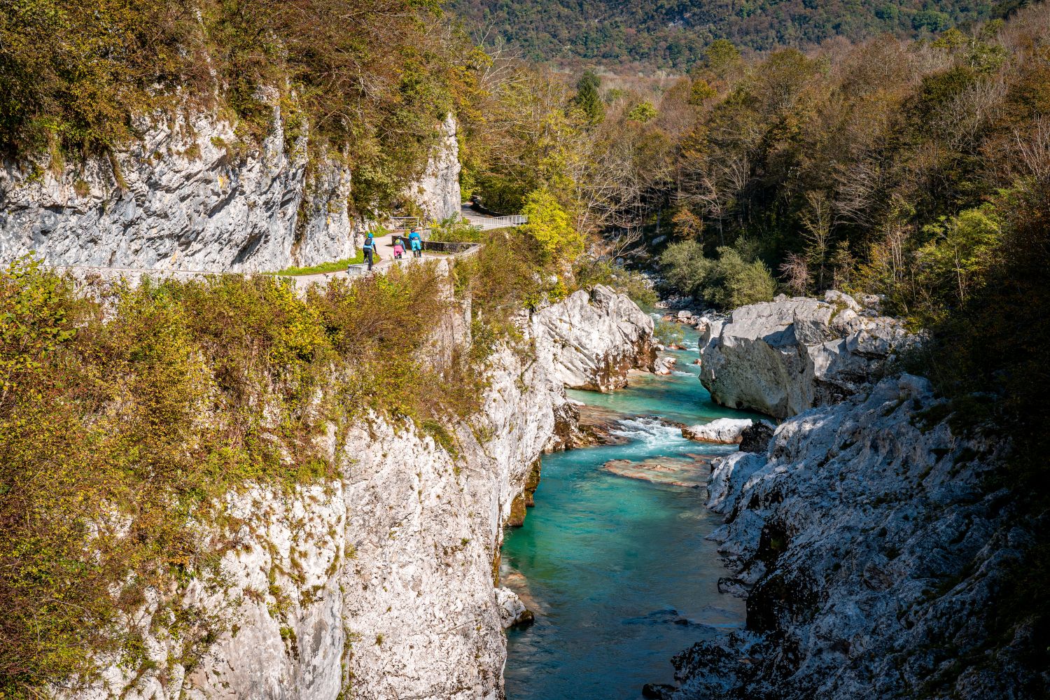 Soča River on a custom made cycling tour in Slovenia