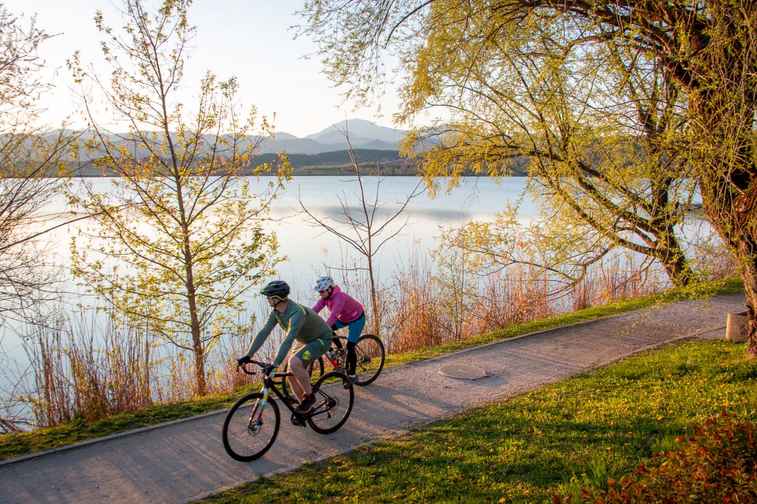 Lake in Slovenia on one of the best cycling tours in Europe