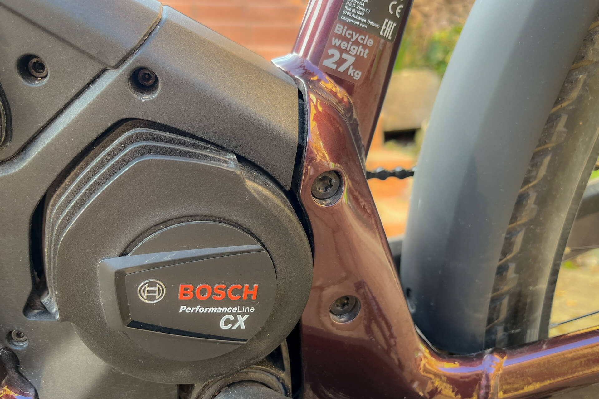 Bosch electric motor on scott e-bike